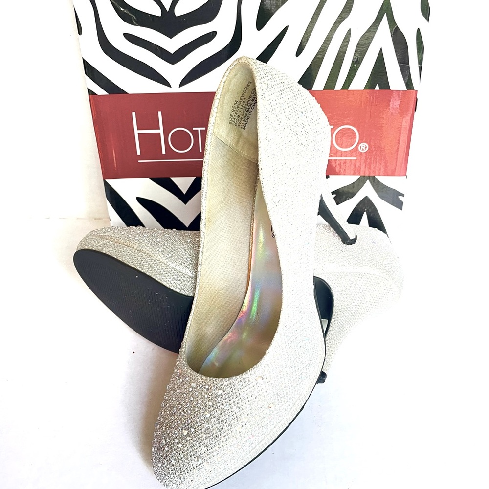 Silver Hot Tomato Heels